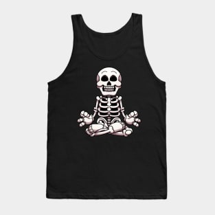 Meditating Skeleton Tank Top